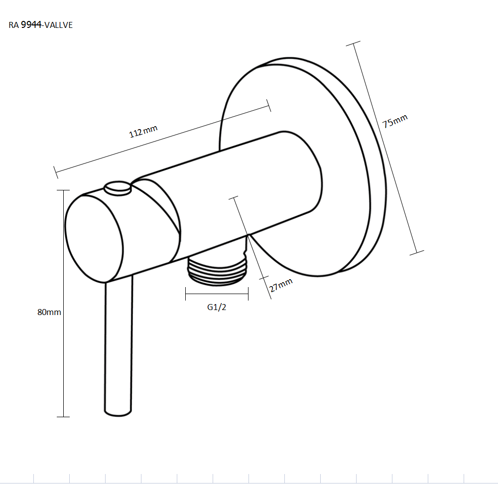 9944-VALVE dimension